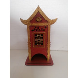 Caja Pagoda Japonesa Talla Madera Vintage Bolsas Del Té 