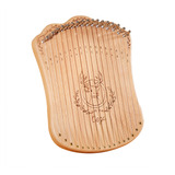 Arpa Musical Maciza, Madera De Haya, 17 Pulgadas, De Madera