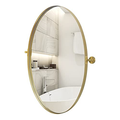 Espejo De Pared Ovalado Baño, 18 X 28 Pulgadas, Espejo...