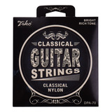 String Ziko Para Guitarra Clásica Ligera, Cuerdas Plateadas