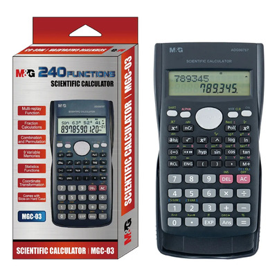 Calculadora Científica MG 240 Funciones Pantalla Doble Línea Modelo ADG98767 | MercadoLibre
