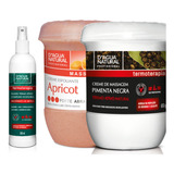 Creme Pimenta Negra + Fluido Termo Ativo + Esfoliante 650g