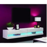 Mesa De Tv Flotante Armada Con Luces Led  Eslovenia Muebles