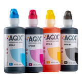 Combo Tinta Profesional Aqx 4 X 250ml Para Impresoras Epson L3150 L3110 L4150 L210 L375 L365 L220 L395 +