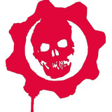 Sticker De Vinil Para Carro Cristal Nuevo Gears Of War Logo