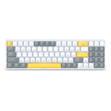 Redragon K608 Wired Keyboard Monochrome Yellow 78 Keys