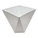 Macetero Maceta Geometrico Diseño Nordico De Plastico Blanco