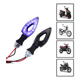 Direccional Led Azul  Universal Para Moto Rmb