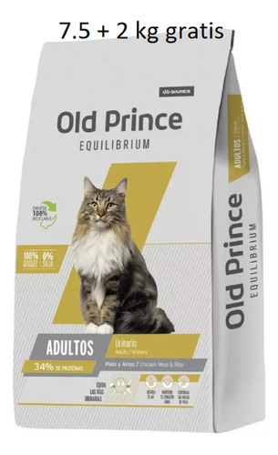 Old Prince Gato Equilibrium Urinary Care X 7,5 + 2 Kg Gratis