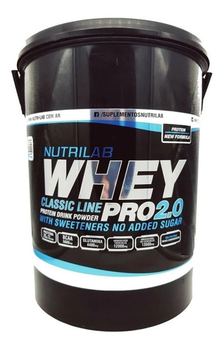 Whey Pro 2.0 5 Kg Nutrilab Proteína Concentrada Premium