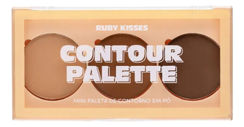 Paleta De Contorno Pó 3d Contour 3 Cores Medium Dark Rk Kiss