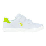 Tenis Dc Shoes Niños Infantil Blanco Casual Escolar Notch