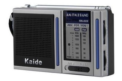 Radio Pocket Kaide Am/fm 2 Bandas Analógicas Antena Plegable