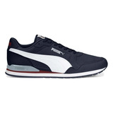 Tenis Puma Hombre St Runner V3 Mesh Negro Rojo