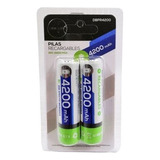 Pack De 2 Pilas 18650 Recargables 4200mah - Ps