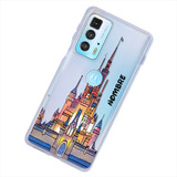 Funda Para Motorola Castillo Disney Personalizada Con Nombre