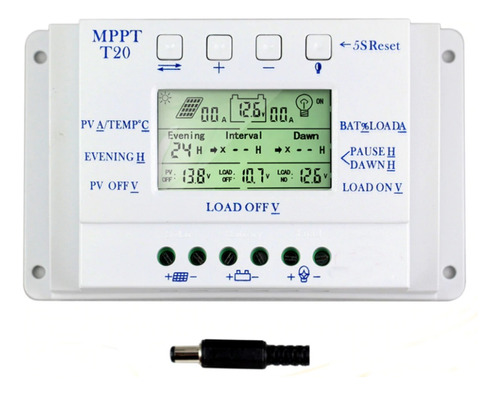 Kit 10 Unidades Controlador De Carga Solar 20a Mppt 12e24v