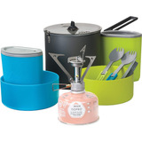 Cocina De Camping Ultraligera  Rocket Y Kit De Estufa M...