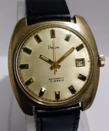 Clásico Reloj Suizo Pedre Automático Antíguo '60s