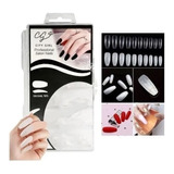 Tips Coffin Ballerina Cristal Natural 100 Unidades Uñas 