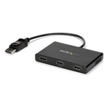 Convertidor Startech Displayport - 3x Hdmi, Hub Mst Dp 1.2