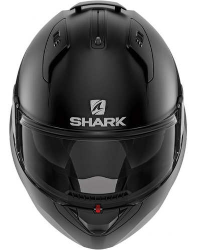 Casco Para Moto Abatible Shark Evo Es Blank Lente Interno Color Negro Tamaño Del Casco M