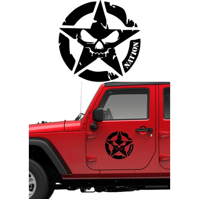 Calca Sticker Estrella Nation Para Puerta Camioneta 4x4 | Meses sin interés
