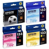 Cartucho Epson Kit 135 Preto 133 Color Original No Blister