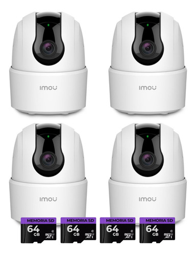 Kit X4 Cámara De Seguridad Wifi Imou Ranger 2c - 2mp + 64gb