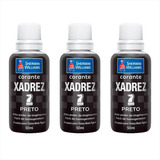 Xadrez Corante 50ml Pigmento Tingimento E Resistência -3 Und