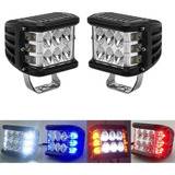 2 Faros De Policía Luces Intermitentes Jeep Moto 4x4