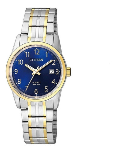 Reloj Citizen Para Dama Esfera Azul Eu600456l Time Square