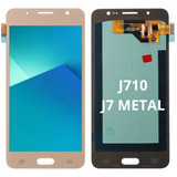 Tela Frontal Touch Display Compatível J7 2016 J710 Dourada