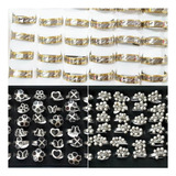 Pack X12 Anillos Acero Inoxidable Modelos Surtidos