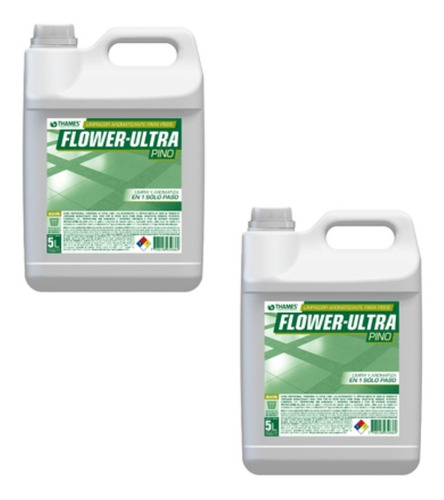Desodorante Para Pisos Flower Ultra Bidon 5lts Pack X 4u