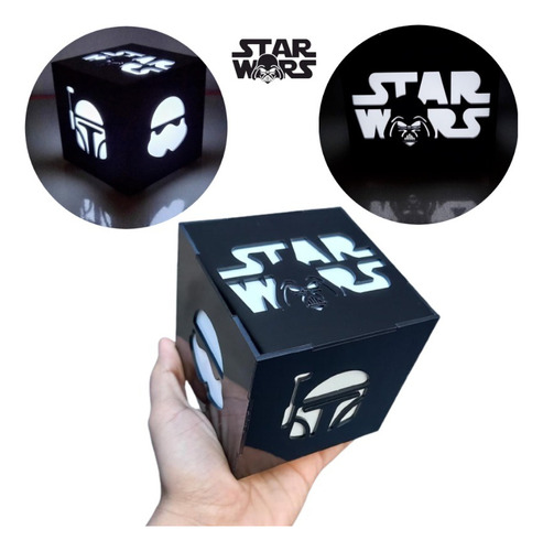 Luminária Star Wars De Mesa Presente Geek Luminaria Starwars