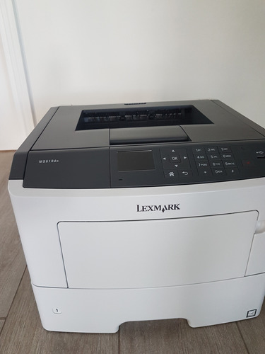 Impresora Simple Función Lexmark Ms610dn Blanca Y Gris 220v