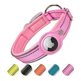 Ivinx Airtag Collar Para Perro, [rosa - Tamaño Xl] Collar R