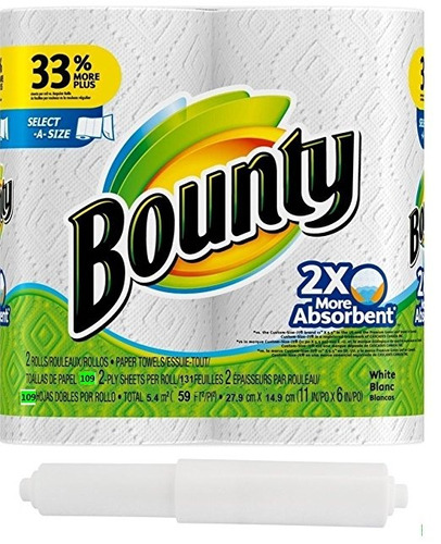 Bounty Select-a-size, 2 X Más Absorbentes Toallas Rollo De P