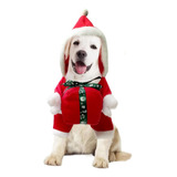 Ropa Para Mascotas Con Regalos,traje De Vestir De Navidad