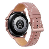 Pulseira 20mm Couro Classica Para Samsung Watch3 Bronze 41mm
