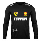 Polera Manga Larga Ferrari F1