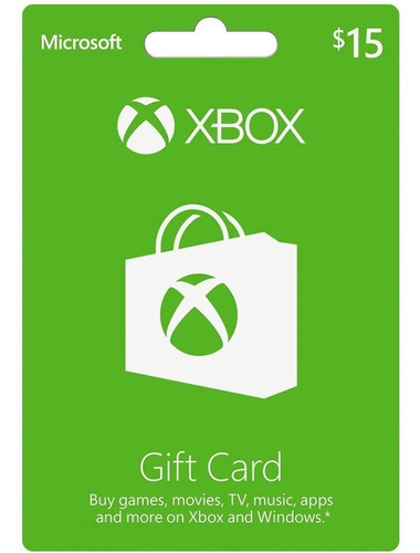 Tarjeta Xbox 15 Usd Entrega En Minutos Original