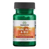 Swanson Acido Folico Y Vitamina B12 30 Vegcaps Sfn