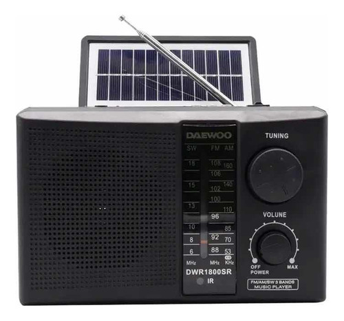 Radio Daewoo Recargable Con Bluetooth Usb/sd/am Fm Solar