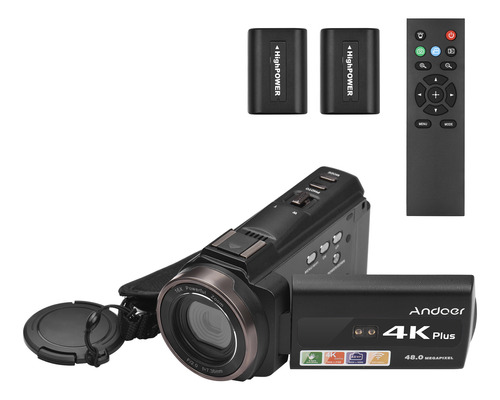 Videocámara Y Control Remoto De Vídeo De 48 Mp, Wifi 4k/60 F