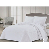 Cover Cubrecama Queen  Blanco Vane Deco Blanco Bh