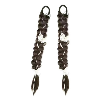 Peluca De Pelo De Para Mujer, Uso Diario, Pelo Marron Oscuro