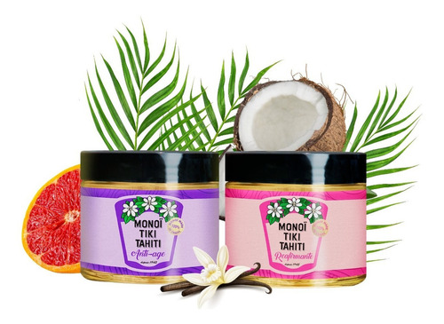  Kit Regeneración Cuerpo Y Rostro Monoi Tiki Tahiti