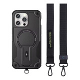 Case Defender C/ Cordão Alça Magsafe Para iPhone 13 Pro Max